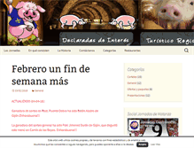 Tablet Screenshot of lasjornadasdelamatanza.com